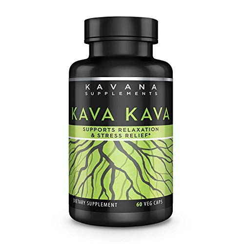 Kavana Supplements Kava Kava Root Extract Dietary Supplement  60 Veg Capsules