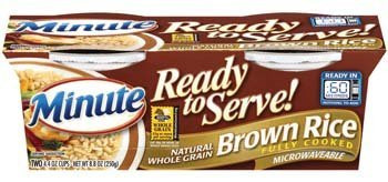 Minute Ready to Serve Natural Whole Grain Brown Rice 2   4 4 Oz Cups  Pack of 4