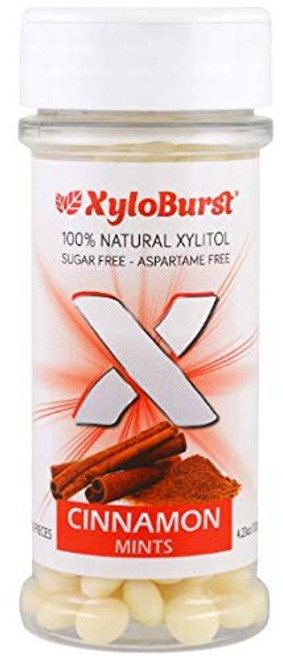 XyloBurst Sugar Free 100 Xylitol Sweetened Mints Breath Mints Candy   Keto  Low Carb and Diabetic Friendly   200 Count Jar  Cinnamon  3 Bottle Pack XyloBurst Sugar Free 100 Xylitol Sweetened Mints Breath Mints Candy   Keto  Low Carb and Diabetic Friendly   200 Count Jar  Cinnamon  3 Bottle Pack