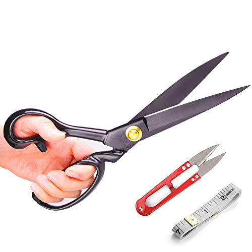 Sewing Scissor Fabric Left Handed   Professional Dressmaker Shears Scissors for Office Tailor Scissor Shears for Fabric Leather Sewing Dressmaking Tailoring Home Artists  10inch