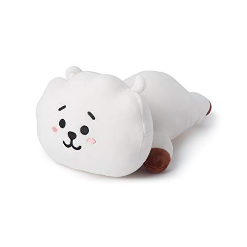 BT21 Official Merchandise by Line Friends - RJ Mini Cushion Stuffed Pillow, White