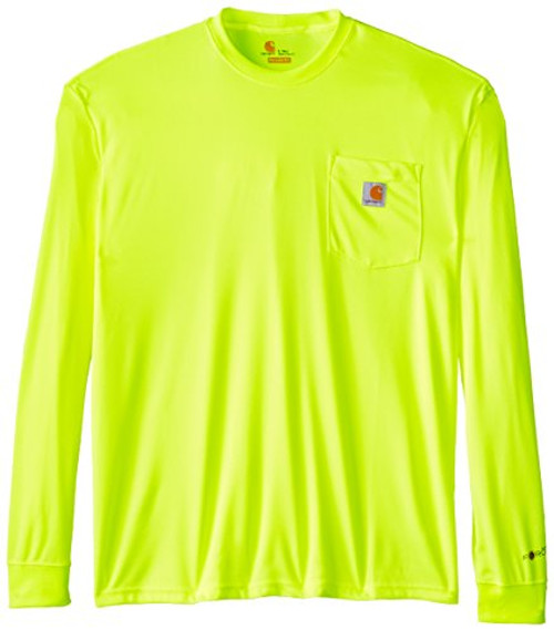 Carhartt Men s Big   Tall High Visibility Force Color Enhanced Long Sleeve Tee Brite Lime XX Large Tall
