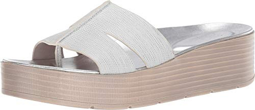 Pelle Moda Falyn White Metallic Lizard Print 10