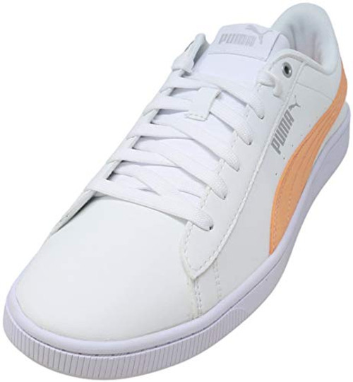 PUMA womens Vikky V2 Zb fashion sneakers  Puma White cantaloupe puma Silver  7 US