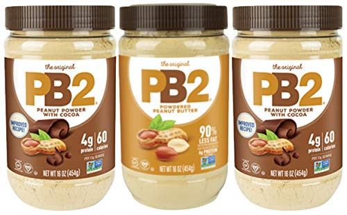 PB2 Powdered Peanut Butter Bundle  2 Chocolate Peanut Butter And 1 Peanut Butter