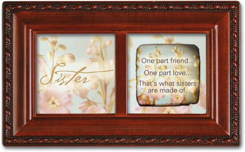 Cottage Garden Sister Petite Woodgrain Music Box Plays Friends Are For Cottage Garden Sister Petite Woodgrain Music Box Plays Friends Are For