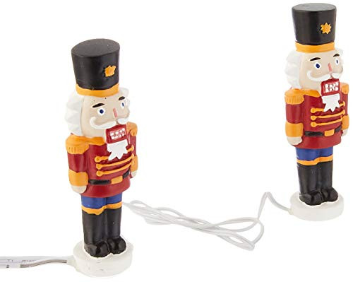 Department 56 Accessories Collections Lit Nutcracker Yard Décor Village Lights  Multicolor