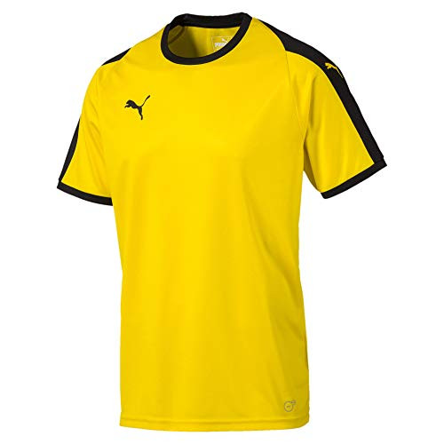 PUMA Men s Liga Jersey  Cyber Yellowpuma Black  M