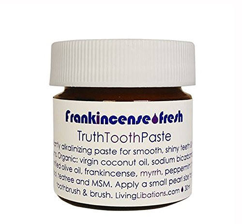 Living Libations   Organic Wildcrafted Frankincense Fresh Truth Toothpaste  25 ml