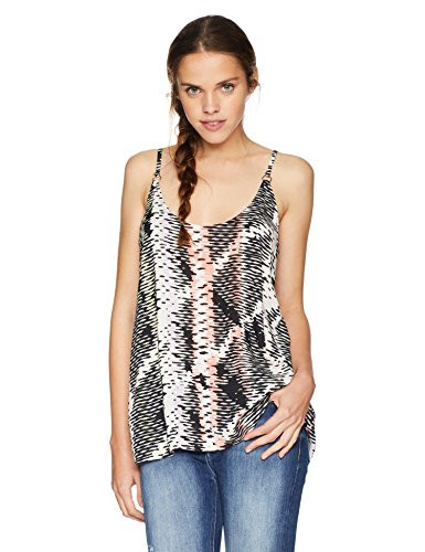 Volcom Junior s You Want This Woven Scoop Neck TOP  Multi  S