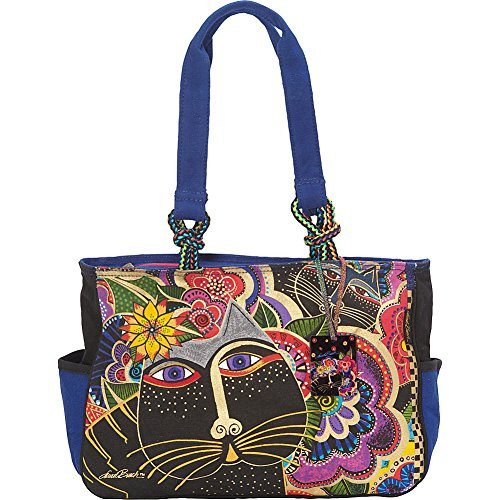 Laurel Burch Carlotta s Cats Tote  Multi  One Size