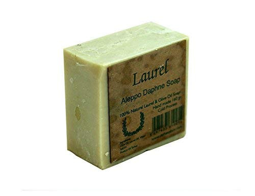 Aleppo Laurel Oil Soap Bar  Hand made All Natural with Olive Oil and Laurel Extract 5 6 Oz  Bar Each Versatile Skin Beautifying Body Cleansing Agent for Men Women Boys Girls 8 Bar Pack  5 6 Oz Each