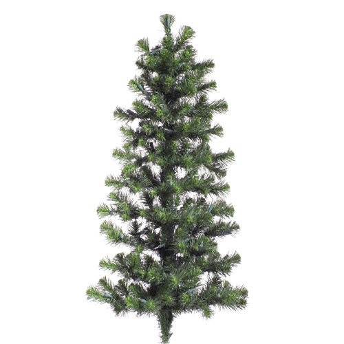 3 ft  PVC Christmas Tree   Green   Douglas Fir   166 Tips   Unlit   Vickerman A808793 Wall Tree