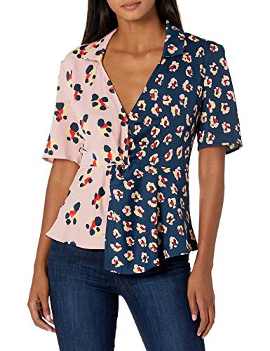 BCBGeneration Women s Twist Front Blouse  Indigo  XXS