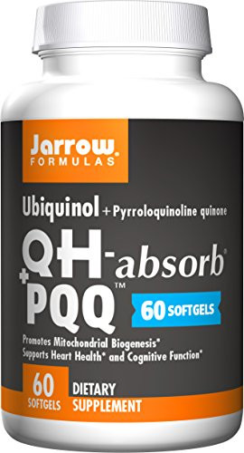 Jarrow Formulas QH Plus PQQ  Supports Heart Health and Cognitive Function  60 Softgels