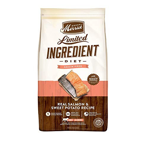 Merrick Grain Free Limited Ingredient Diet Salmon   Sweet Potato Recipe Dry Dog Food  4 lbs