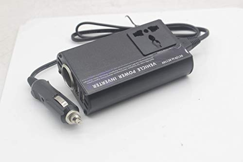 150W Car Power Inverter DC 12V to 110V AC Converter with 3.1A Dual USB Car Charger Power Inverters (Blak) 150W Car Power Inverter DC 12V to 110V AC Converter with 3.1A Dual USB Car Charger Power Inverters (Blak)