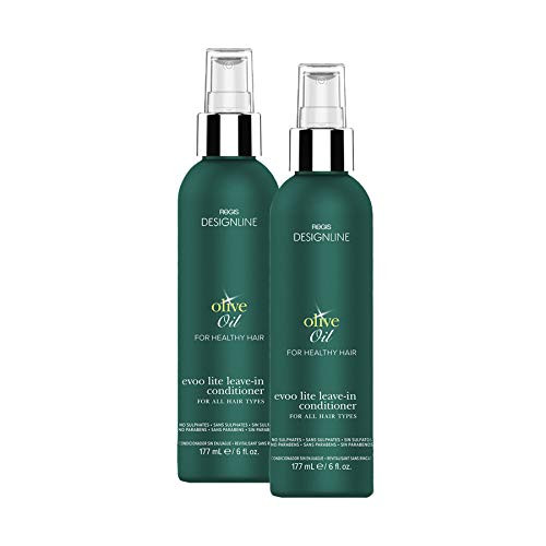 Olive Oil EVOO Lite Leave in   Regis DESIGNLINE   Leave In Conditioner Treatment Restores Dry and Damaged Hair without Build Up and Protects Against Damage  Dryness  and Color Fading  6 oz 2 Pack