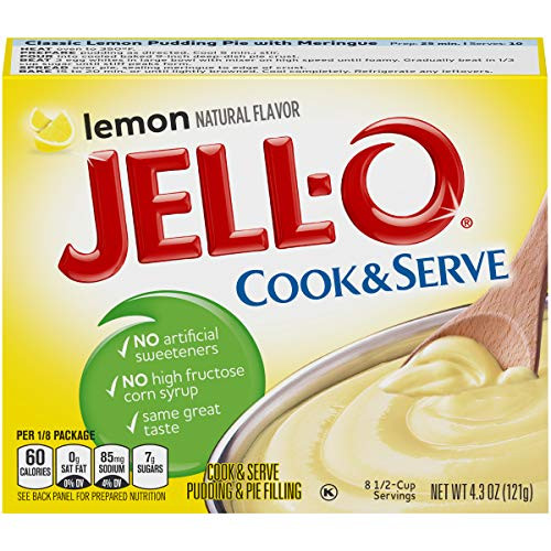 Jell O Lemon Cook   Serve Pudding Mix 4 3 Ounce Box  Pack of 6