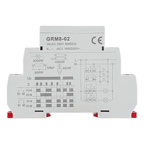 GRM8 02 Electronic Impulse Relay Din Rail AC 230V Latching Memory Relay Impulse