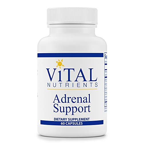Vital Nutrients   Adrenal Support   Suitable for Men and Women   Supports Adrenal Gland Function  Supports Mild Stress and Anxiety  and Promotes a Healthy Immune System   60 Capsules