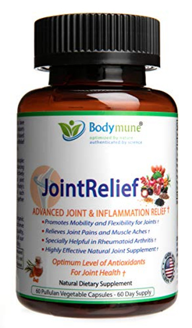 Natural Joint Supplement   Rheumatoid Arthritis Joint Relief   Anti Inflammatory Joint Health Joint Support by Bodymune   Best Joint Nutrition Vegan Gluten Free Non GMO   60 Day Supply