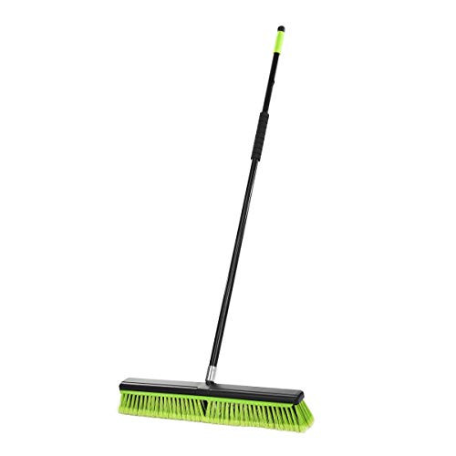 2 in 1 Multi Surface Squeegee Push Broom  24 Inch  1 Pack