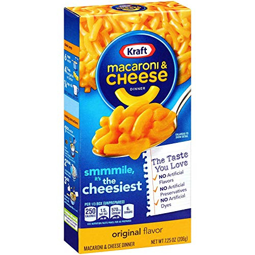 Kraft Original Flavor Macaroni and Cheese Meal  7 25 oz Boxes  Pack of 15