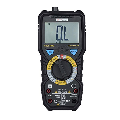 Bside ADM08A NCV Multimeter Digital TRMS 6000 Counts AC/DC Voltage Current Frequency Capacitance Live-Check Resistance Diode Meter