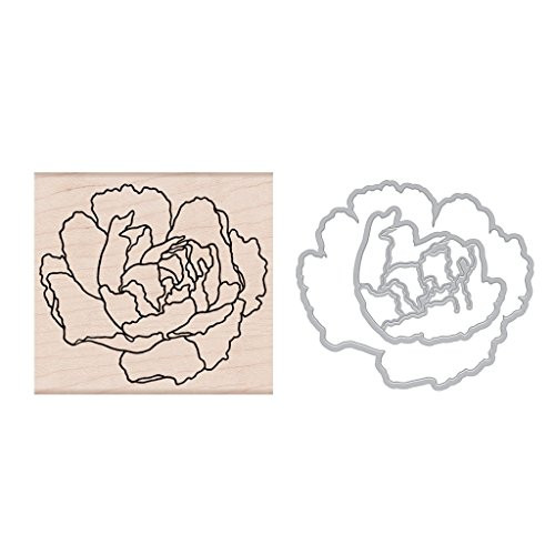 Hero Arts Clear Stamps and Frame Cuts Die Combo, Artistic Peony