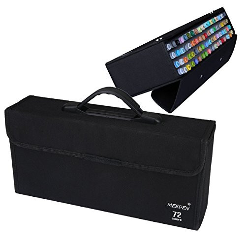 MEEDEN 72 Piece Markers Carrying Case Empty Holder for Copic Prismacolor Touch Spectrum Noir Paint Markers