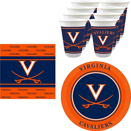 Westrick Virginia Cavaliers Party Pack   48 Pieces  Serves 16