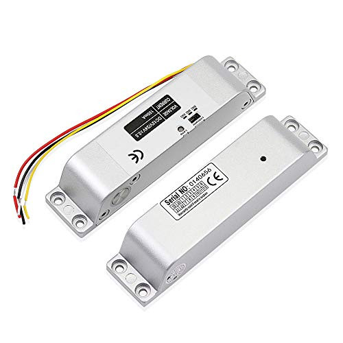 LEXI DC12V Electric Drop Bolt Lock Electronic Door Lock with Adjustment Time Delay Fail Safe Mortise Lock for Access Control System