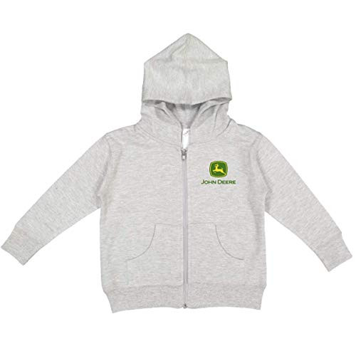John Deere Baby Boy Logo Full Zip Hoodie Oxford 6M