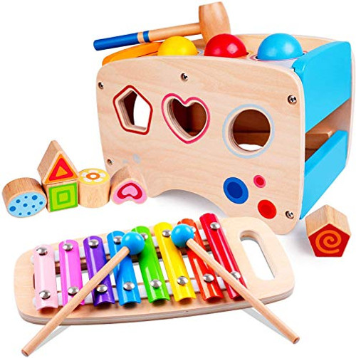 Lamlingo Hammering Pounding Bench Toys Xylophone Musical Pounding Toy for Toddlers Montessori Developmental Educational Learning Toy Shape Sorter Ball Toys Best Gift for 1 2 3 Years Boy Girl Kids Lamlingo Hammering Pounding Bench Toys Xylophone Musical Pounding Toy for Toddlers Montessori Developmental Educational Learning Toy Shape Sorter Ball Toys Best Gift for 1 2 3 Years Boy Girl Kids