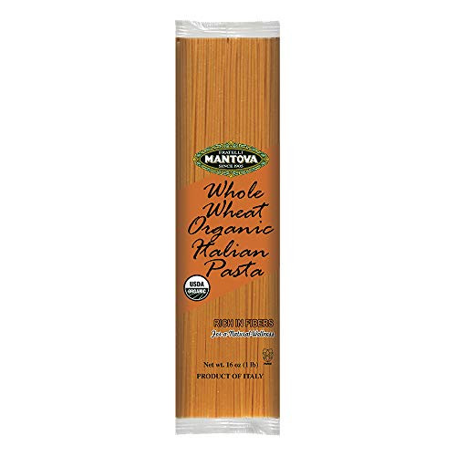 Fratelli Mantova Whole Wheat Organic Italian Spaghetti Pasta  1 Lb  Pack Of 10