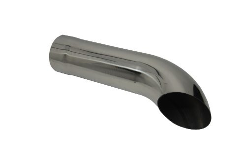 Exhaust Turn Down Exhaust Tip 2 50  Diameter X 12 00  Long 2 25  Inlet Turn Down Chrome Plated WTD25012 225 Wesdon Exhaust Tip