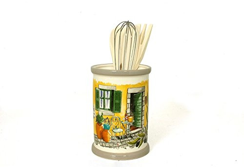 French Inspired Ceramic Utensil Holder French Cottage Design