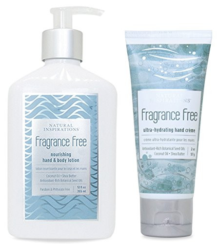 Natural Inspirations Hand   Body Lotion and Hand Creme Gift Set   Fragrance Free