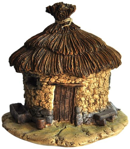 Top Collection Miniature Fairy Garden and Terrarium Thatched Roof Fairy House Box Statue