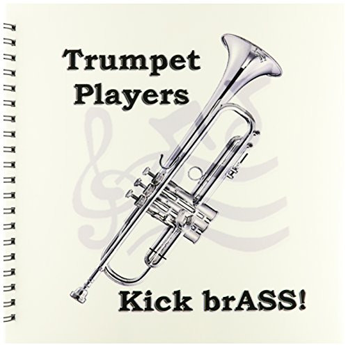 3dRose db 1024 2 Trumpet Players Kick Brass Memory Book  12 by 12 Inch