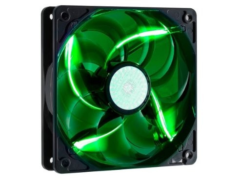 Cooler Master SickleFlow 120   Sleeve Bearing 120mm Green LED Silent Fan for Computer Cases  CPU Coolers  and Radiators