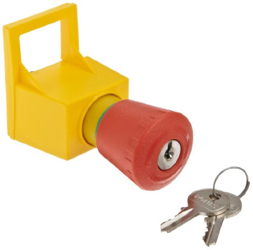 Siemens 3RV19 13 7E Emergency Stop Mushroom Pushbutton  Safety Lock  Latching  Unlatch With Key  For S00