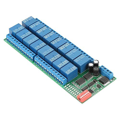 LEKU Relay Module   DC 12V 16 Channel MODBUS RTU RS485 Relay Module Board PLC Controller Serial Port Switch