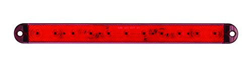 Optronics STL69RK Red Thinline Sealed LED Stop/Turn/Tail Light with Chrome Base Kit, 1 Pack