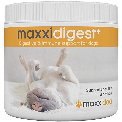 maxxidog  maxxidigest  Probiotics  prebiotics   Digestion enzymes for Dogs   Advanced Canine Digestive   Immune System Support   7 oz Non GMO Powder