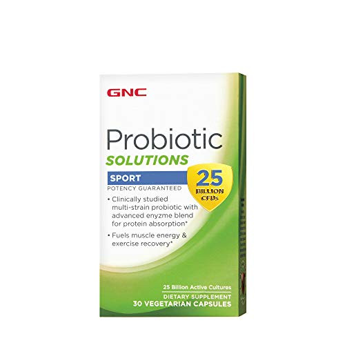 GNC Probiotic Soultions Sport with 25 Billion CFUs 30 Capsules Daily Probiotic Support GNC Probiotic Soultions Sport with 25 Billion CFUs 30 Capsules Daily Probiotic Support