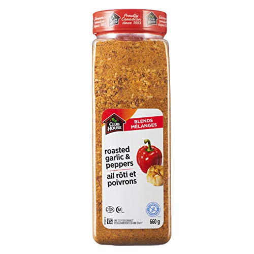 Club House Roasted Garlic and Red Pepper One Step Seasoning 660g Imported from Canada Club House Roasted Garlic and Red Pepper One Step Seasoning 660g Imported from Canada