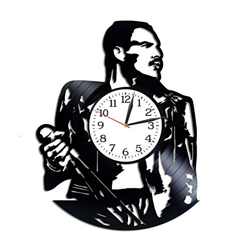 Kovides Freddie Mercury Room Art Rock Band Clock Lp Vinyl Retro Record Wall Clock Vintage Queen Gift Birthday Gift for Fan Freddie Mercury Clock Rock Music Art Xmas Gift Idea for Him Kovides Freddie Mercury Room Art Rock Band Clock Lp Vinyl Retro Record Wall Clock Vintage Queen Gift Birthday Gift for Fan Freddie Mercury Clock Rock Music Art Xmas Gift Idea for Him