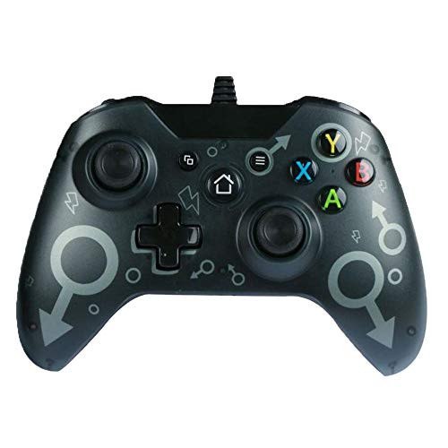 Zamia Wired Controller for Xbox One  USB Wired Gamepad Game Controller for Xbox One One S One X One Elite Windows 7 8 10  Ergonomic Design  Portable Dual Vibration Gaming Joypad?Gray?